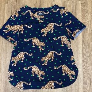 Anthropologie Leopard Top. Size XS. Such a vibrant cutie! Like Brand New